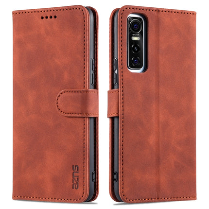 AZNS Skin Feel Calf Texture Horizontal Flip Leather Case with Card Slots & Holder & Wallet, For Xiaomi Mi 11, For vivo Y73s / S7e, For OPPO A15 / A35 4G