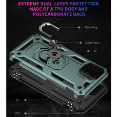 Shockproof TPU + PC Protective Case with 360 Degree Rotating Holder, For iPhone 13 mini, For iPhone 13, For iPhone 13 Pro, For iPhone 13 Pro Max