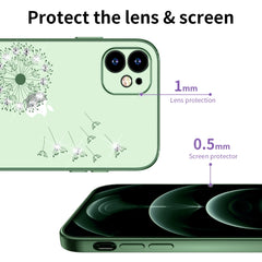 Ultra-thin Electroplating Dandelion Pattern Protective Case, For iPhone 11, For iPhone 11 Pro, For iPhone 11 Pro Max, For iPhone 12 Pro Max