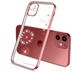 Ultra-thin Electroplating Dandelion Pattern Protective Case, For iPhone 11, For iPhone 11 Pro, For iPhone 11 Pro Max, For iPhone 12 Pro Max