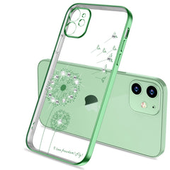 Ultra-thin Electroplating Dandelion Pattern Protective Case, For iPhone 11, For iPhone 11 Pro, For iPhone 11 Pro Max, For iPhone 12 Pro Max