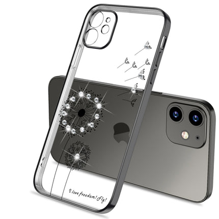 Ultradünne Schutzhülle mit galvanisiertem Löwenzahnmuster, für iPhone 12 Pro, für iPhone 12, für iPhone 12 Mini