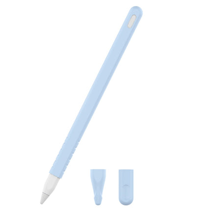 3-in-1-Schutzhüllenset aus Silikon in reiner Farbe für Apple Pencil 2