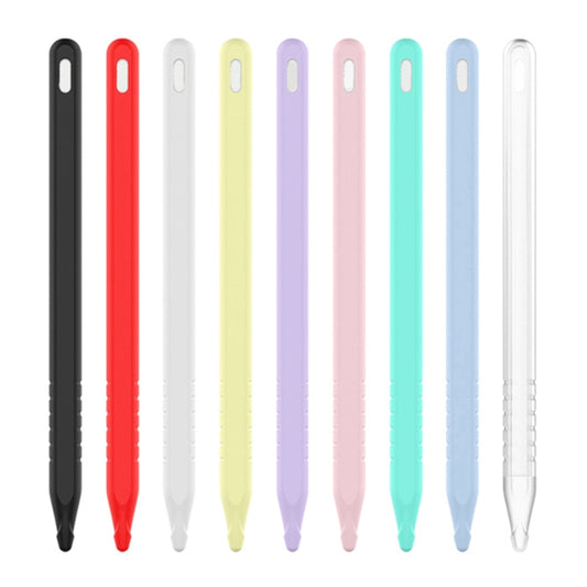 3-in-1-Schutzhüllenset aus Silikon in reiner Farbe für Apple Pencil 2