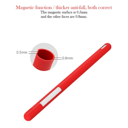 3-in-1-Schutzhüllenset aus Silikon in reiner Farbe für Apple Pencil 2