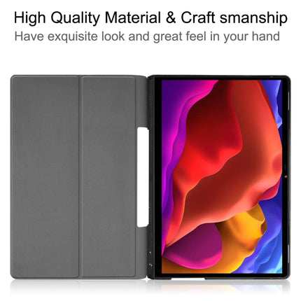 Custer Texture Coloured Drawing Pattern Horizontal Flip PU Leather Case with Holder, For Lenovo Yoga Pad Pro 13 inch YF K606F