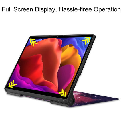 Custer Texture Coloured Drawing Pattern Horizontal Flip PU Leather Case with Holder, For Lenovo Yoga Pad Pro 13 inch YF K606F