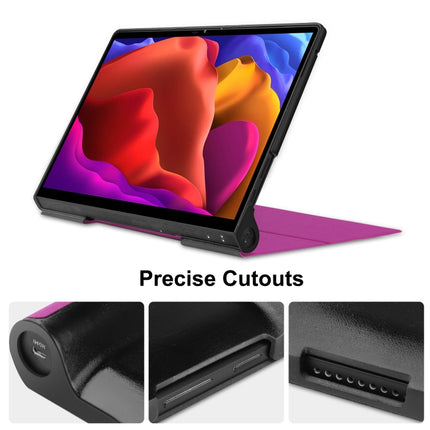 Custer Texture Horizontal Flip PU Leather Case with Holder, For Lenovo Yoga Pad Pro 13 inch YF K606F
