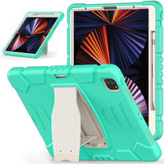 3-Layer Protection  Screen Frame + PC + Silicone Shockproof Combination Case with Holder, For iPad Pro 12.9 2022 / 2021, For iPad Pro 12.9 2020