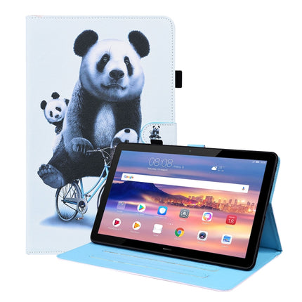 Animal Pattern Horizontal Flip Leather Case with Holder & Card Slots & Photo Frame, For Huawei MediaPad T5 10.1 inch, For Huawei MatePad T 10 / T 10s / Honor Enjoy 2 10.1