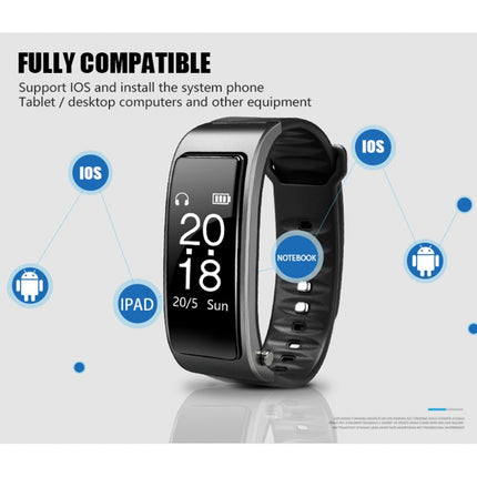 Y3 0.96 inch OLED Screen Smart Bracelet, Support Sleep Monitoring / Heart Rate Monitoring / Bluetooth Call