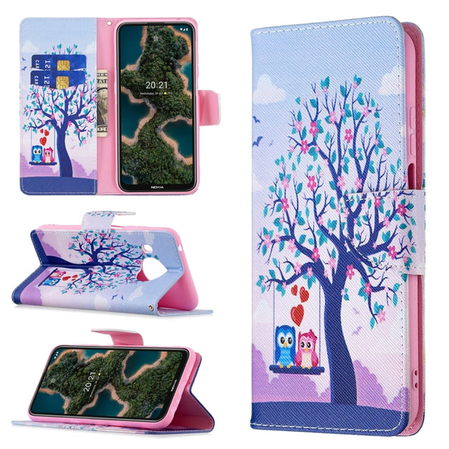 Colored Drawing Pattern Horizontal Flip Leather Case with Holder & Card Slots & Wallet, For Nokia X10 / X20, For Xiaomi Mi 11 Lite