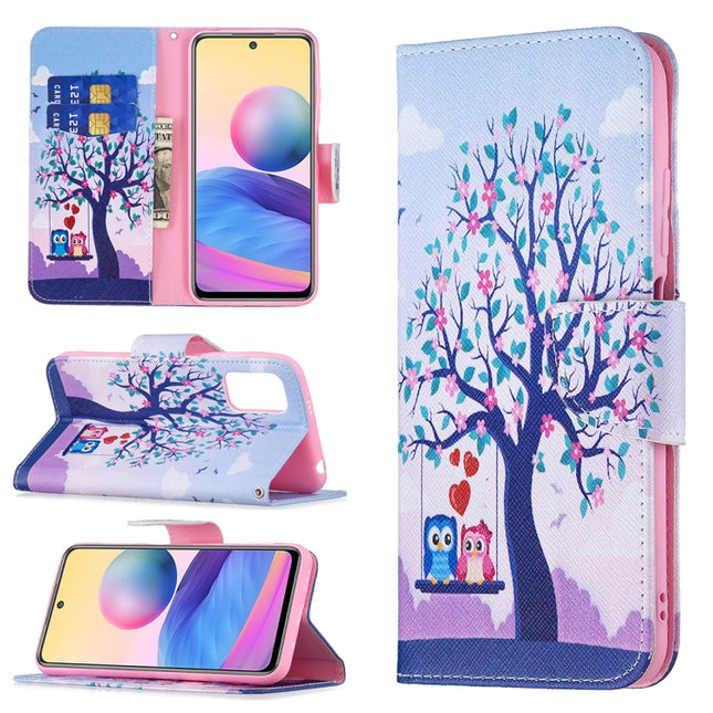 Colored Drawing Pattern Horizontal Flip Leather Case with Holder & Card Slots & Wallet, For Xiaomi Poco M3 Pro / Redmi Note 10 5G, For Samsung Galaxy A03s 164mm