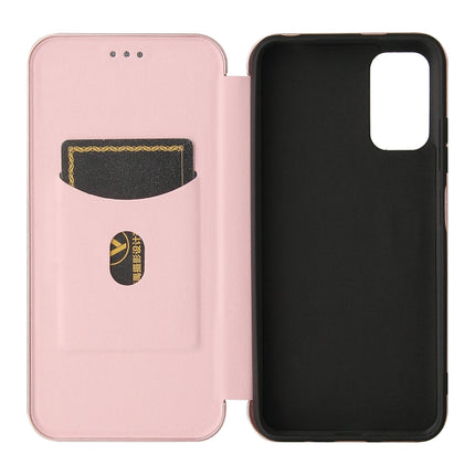 Carbon Fiber Texture Magnetic Horizontal Flip TPU + PC + PU Leather Case with Card Slot, For Xiaomi Poco M3 Pro 5G/4G