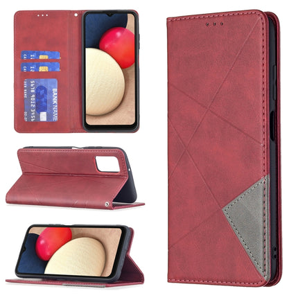 Rhombus Texture Horizontal Flip Magnetic Leather Case with Holder & Card Slots, For Samsung Galaxy A03s, For Xiaomi Mi 11 Lite, For Xiaomi Poco M3 Pro / Redmi Note 10 5G, For Samsung Galaxy A03s 164mm