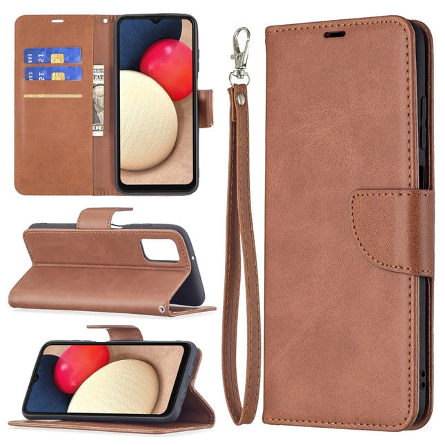 Retro Lambskin Texture Pure Color Horizontal Flip PU Leather Case with Holder & Card Slots & Wallet & Lanyard, For Samsung Galaxy A03s 164mm, For Xiaomi Mi 11 Lite, For Xiaomi Poco M3 Pro / Redmi Note 10 5G
