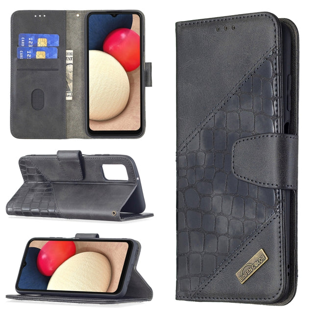 Matching Color Crocodile Texture Horizontal Flip PU Leather Case with Wallet & Holder & Card Slots, For Samsung Galaxy A03s 164mm, For Xiaomi Mi 11 Lite, For Xiaomi Poco M3 Pro / Redmi Note 10 5G