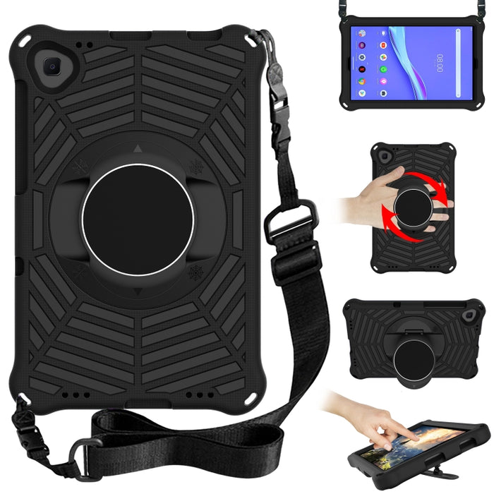 Spider King EVA-Schutzhülle mit verstellbarem Schultergurt und Halterung, für Lenovo Tab M10 TB-X505F &amp; TB-X605F / P10 TB-X705F, für Lenovo Tab P11 TB-J606F / XiaoXin Pad 11, für Samsung Galaxy Tab A 8.0 2018 SM-T387W / SM-T387V