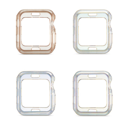 Glitter Powder TPU Protective Case, For Apple Watch Series 6 / 5 / 4 / Watch SE 44mm, For Apple Watch Series 3 & 2 & 1 42mm, For Apple Watch Series 6 / 5 / 4 / Watch SE 40mm, For Apple Watch Series 3 & 2 & 1 38mm