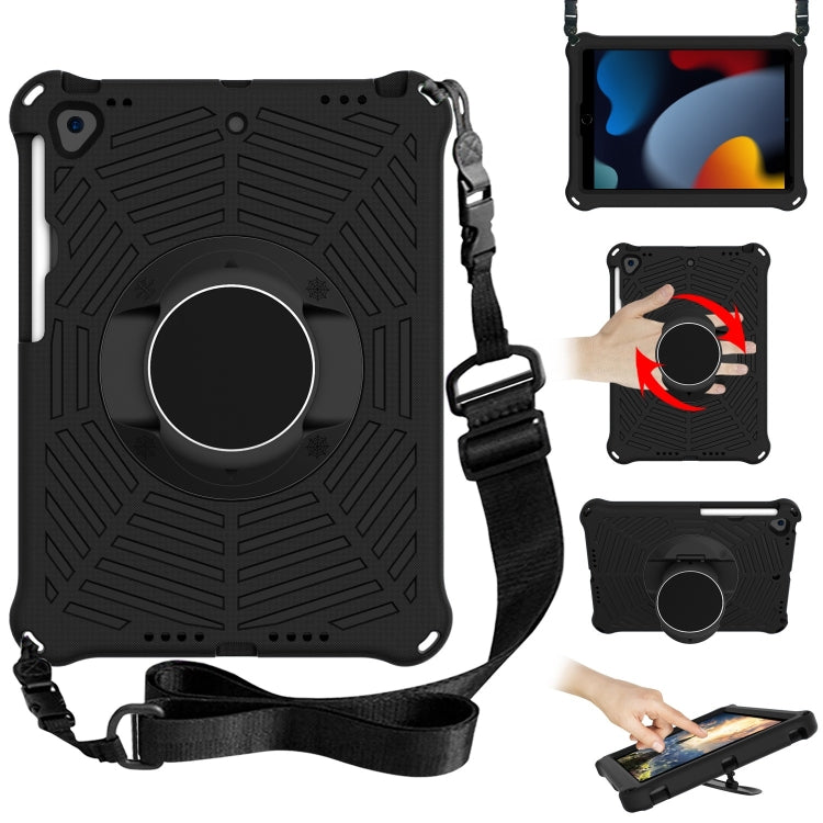 Spider King EVA Protective Case with Adjustable Shoulder Strap & Holder & Pen Slot, For iPad 9.7 2018 & 2017 / Pro 9.7 / Air 2 / Air, For iPad 10.2 2021 / 2020 / 2019, For iPad Pro 10.5 inch 2017 / Air 3 10.5 inch���������������������������������������...