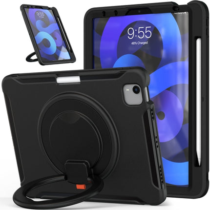 Stoßfeste Schutzhülle aus Silikon + PC mit um 360 Grad drehbarem, faltbarem Griffhalter und Stiftschlitz, für iPad Air 4 10.9 / Pro 11 2021/2020/2018, für Samsung Galaxy Tab A7 10.4 2020 T500