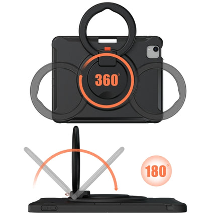 Stoßfeste Schutzhülle aus Silikon + PC mit um 360 Grad drehbarem, faltbarem Griffhalter und Stiftschlitz, für iPad Air 4 10.9 / Pro 11 2021/2020/2018, für Samsung Galaxy Tab A7 10.4 2020 T500