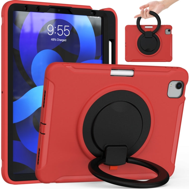 Funda protectora de silicona y PC a prueba de golpes con asa plegable con rotación de 360 ​​grados y ranura para bolígrafo, para iPad Air 4 10.9 / Pro 11 2021 / 2020 / 2018, para Samsung Galaxy Tab A7 10.4 2020 T500