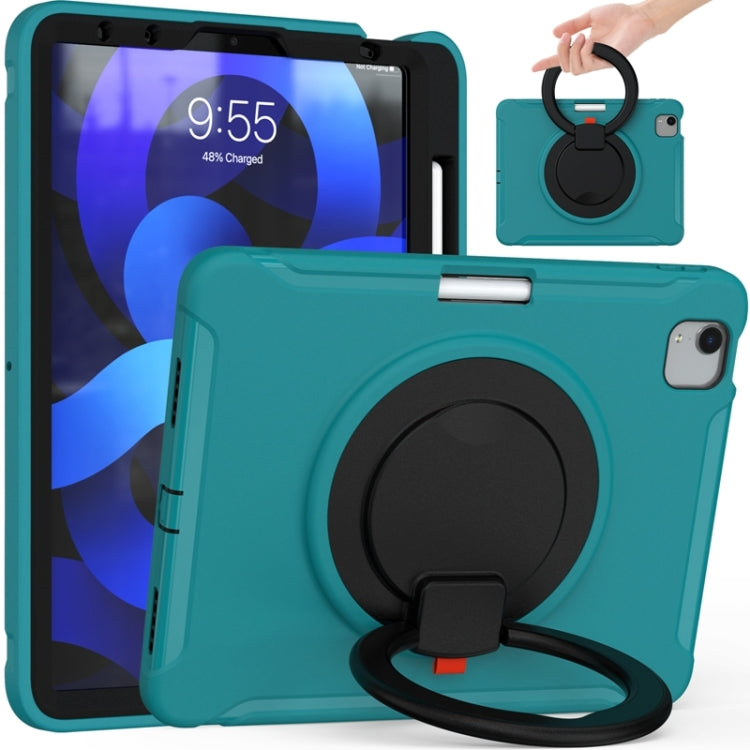 Funda protectora de silicona y PC a prueba de golpes con asa plegable con rotación de 360 ​​grados y ranura para bolígrafo, para iPad Air 4 10.9 / Pro 11 2021 / 2020 / 2018, para Samsung Galaxy Tab A7 10.4 2020 T500