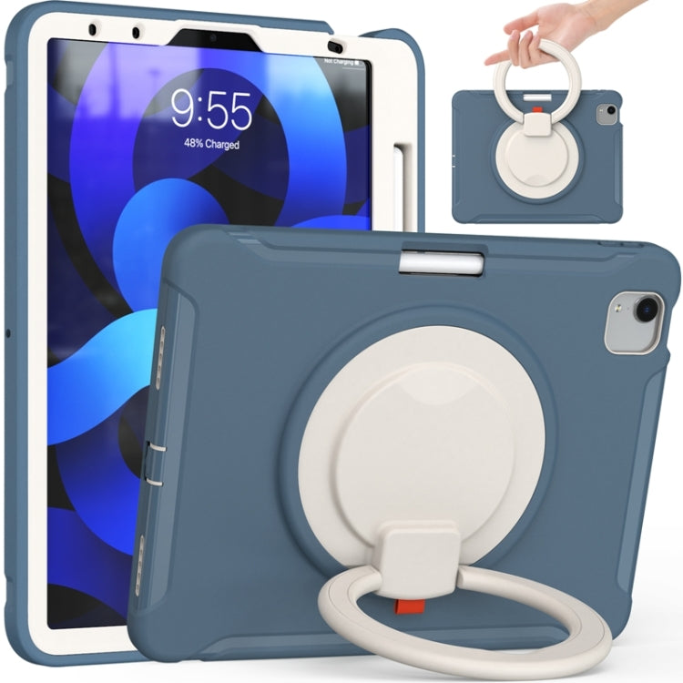Funda protectora de silicona y PC a prueba de golpes con asa plegable con rotación de 360 ​​grados y ranura para bolígrafo, para iPad Air 4 10.9 / Pro 11 2021 / 2020 / 2018, para Samsung Galaxy Tab A7 10.4 2020 T500
