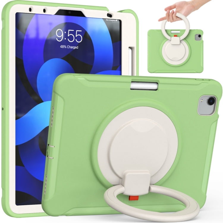Funda protectora de silicona y PC a prueba de golpes con asa plegable con rotación de 360 ​​grados y ranura para bolígrafo, para iPad Air 4 10.9 / Pro 11 2021 / 2020 / 2018, para Samsung Galaxy Tab A7 10.4 2020 T500