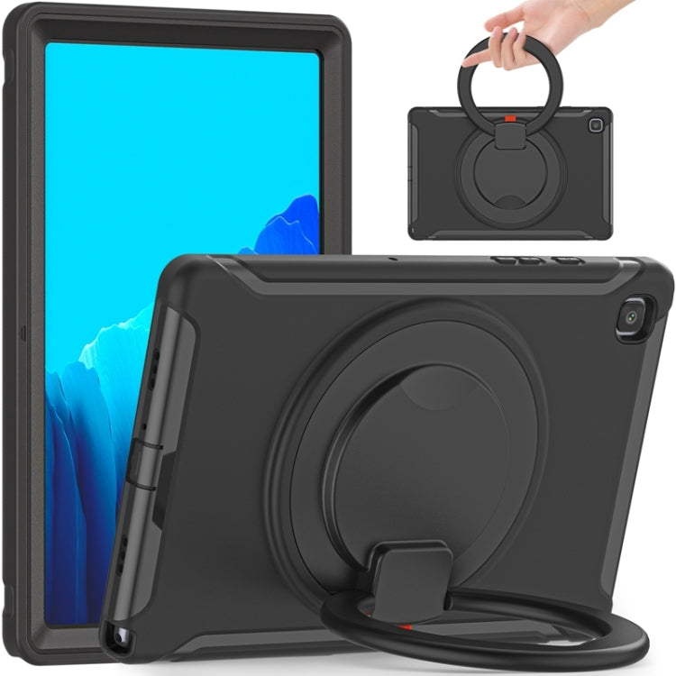 Funda protectora de silicona y PC a prueba de golpes con asa plegable con rotación de 360 ​​grados y ranura para bolígrafo, para iPad Air 4 10.9 / Pro 11 2021 / 2020 / 2018, para Samsung Galaxy Tab A7 10.4 2020 T500
