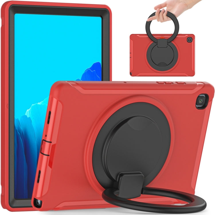Funda protectora de silicona y PC a prueba de golpes con asa plegable con rotación de 360 ​​grados y ranura para bolígrafo, para iPad Air 4 10.9 / Pro 11 2021 / 2020 / 2018, para Samsung Galaxy Tab A7 10.4 2020 T500
