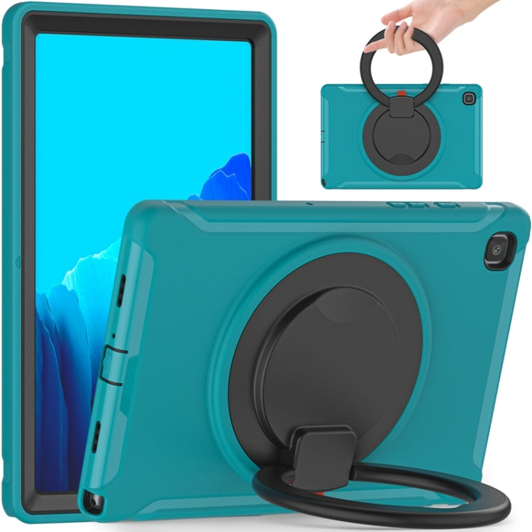 Funda protectora de silicona y PC a prueba de golpes con asa plegable con rotación de 360 ​​grados y ranura para bolígrafo, para iPad Air 4 10.9 / Pro 11 2021 / 2020 / 2018, para Samsung Galaxy Tab A7 10.4 2020 T500