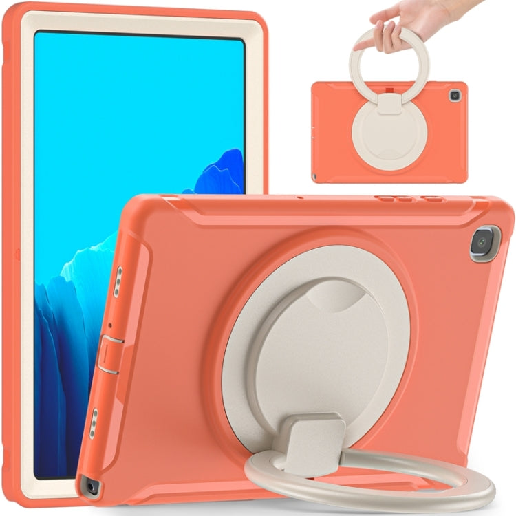 Funda protectora de silicona y PC a prueba de golpes con asa plegable con rotación de 360 ​​grados y ranura para bolígrafo, para iPad Air 4 10.9 / Pro 11 2021 / 2020 / 2018, para Samsung Galaxy Tab A7 10.4 2020 T500