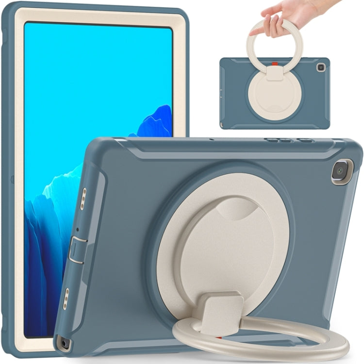 Funda protectora de silicona y PC a prueba de golpes con asa plegable con rotación de 360 ​​grados y ranura para bolígrafo, para iPad Air 4 10.9 / Pro 11 2021 / 2020 / 2018, para Samsung Galaxy Tab A7 10.4 2020 T500