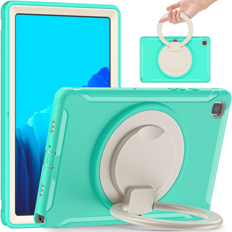 Funda protectora de silicona y PC a prueba de golpes con asa plegable con rotación de 360 ​​grados y ranura para bolígrafo, para iPad Air 4 10.9 / Pro 11 2021 / 2020 / 2018, para Samsung Galaxy Tab A7 10.4 2020 T500