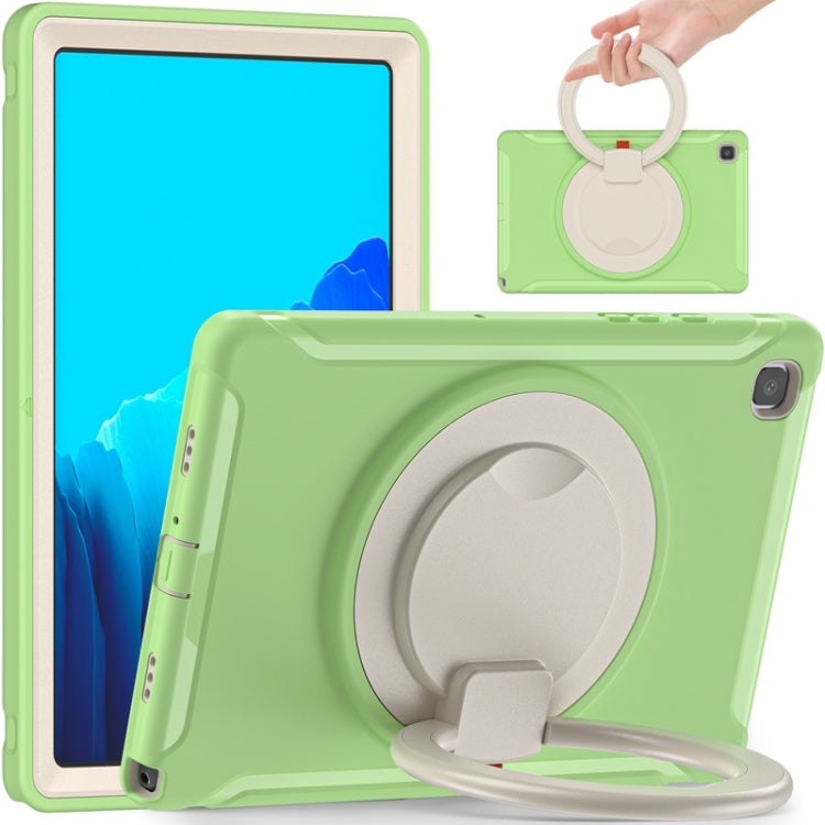 Funda protectora de silicona y PC a prueba de golpes con asa plegable con rotación de 360 ​​grados y ranura para bolígrafo, para iPad Air 4 10.9 / Pro 11 2021 / 2020 / 2018, para Samsung Galaxy Tab A7 10.4 2020 T500