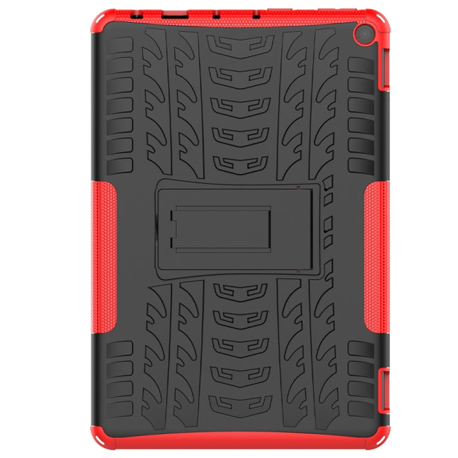 Tire Texture Shockproof TPU+PC Protective Case with Holder, For Amazon Fire HD 10 2021