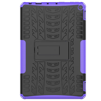 Tire Texture Shockproof TPU+PC Protective Case with Holder, For Amazon Fire HD 10 2021