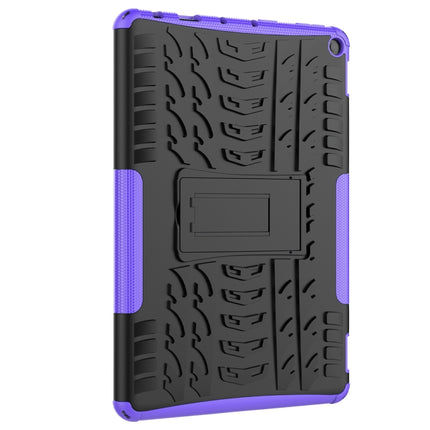 Tire Texture Shockproof TPU+PC Protective Case with Holder, For Amazon Fire HD 10 2021