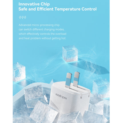 ROCK T51 31W Type-C / USB-C + USB PD Dual Ports Fast Charging Travel Charger Power Adapter,