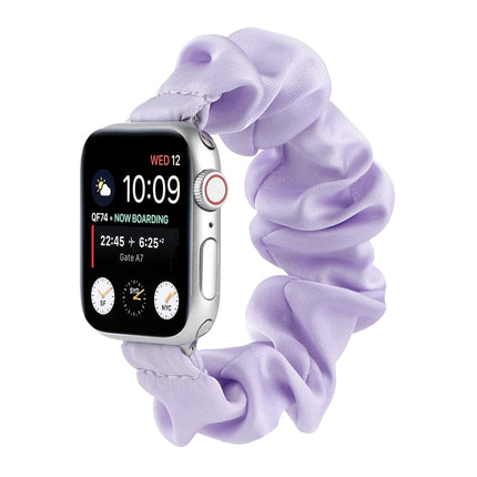 Scarf Hair Tie Replacement Watchbands For Apple Watch Series, 7 45mm / 6 & SE & 5 & 4 44mm / 3 & 2 & 1 42mm