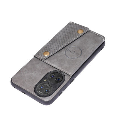 Double Buckle PU + TPU Shockproof Magnetic Protective Case with Card Slot & Holder, For Huawei P50, For OPPO Reno6, For OPPO K9, For Xiaomi Redmi K40 Gaming, For Xiaomi Redmi Note 10 Pro 5G, For Xiaomi Redmi Note 10 5G, For Samsung Galaxy S21 FE       ...