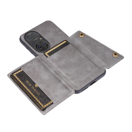 Double Buckle PU + TPU Shockproof Magnetic Protective Case with Card Slot & Holder, For Huawei P50, For OPPO Reno6, For OPPO K9, For Xiaomi Redmi K40 Gaming, For Xiaomi Redmi Note 10 Pro 5G, For Xiaomi Redmi Note 10 5G, For Samsung Galaxy S21 FE       ...