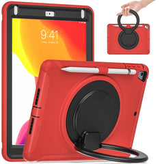 Shocproof Silicone + PC Protective Case with 360 Degree Rotation Foldable Handle Grip Holder & Pen Slot, For iPad 9.7 2018 / 2017 / Air 2 / Pro 9.7, ForiPad 9.7 2018 / 2017 / Air 2 / Pro 9.7