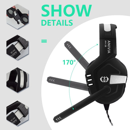 Anivia AH38 3.5mm Wired Gaming Headset with Microphone, AH38