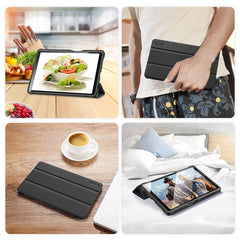 DUX DUCIS Domo Series Horizontal Flip Magnetic PU Leather Case with Three-folding Holder & Wake-up / Sleep Function, For Samsung Galaxy Tab A7 Lite, For Samsung Galaxy Tab S8+ / Tab S8 Plus /  Tab S7 FE / Tab S7+