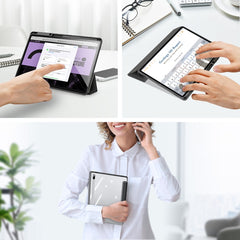 DUX DUCIS TOBY Series Antiskid PU Leather + PC + TPU Horizontal Flip Case with Holder & Pen Slot & Sleep / Wake-up Function, For Samsung Galaxy Tab S8+ / Tab S8 Plus /  Tab S7 FE / Tab S7+, For Samsung Galaxy Tab S6 Lite