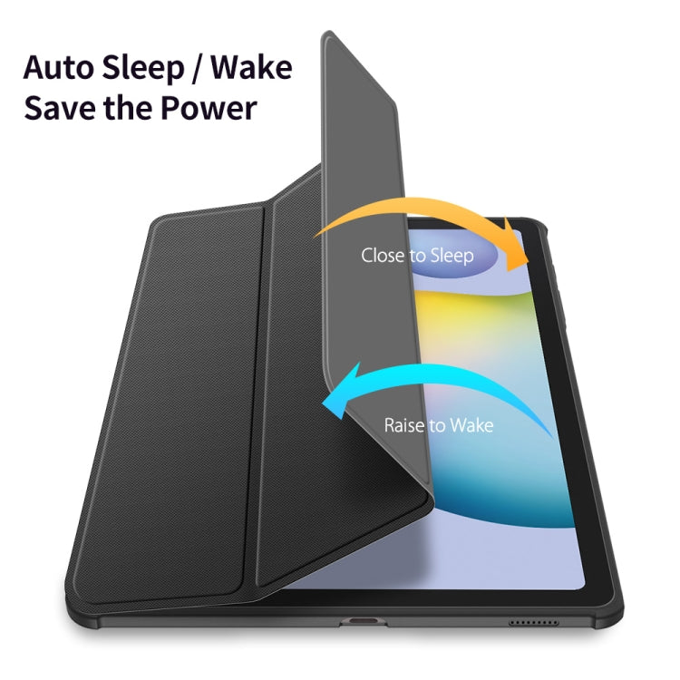DUX DUCIS TOBY Series Antiskid PU Leather + PC + TPU Horizontal Flip Case with Holder & Pen Slot & Sleep / Wake-up Function, For Samsung Galaxy Tab S6 Lite