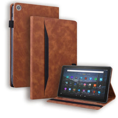 Business Shockproof Horizontal Flip Leather Case with Holder & Card Slots & Photo Frame & Pen Slot & Sleep / Wake-up Function, For Samsung Galaxy Tab S8+ / Tab S8 Plus /  Tab S7 FE / Tab S7+ SM-T970 / SM-T976B�������������������������������������������...